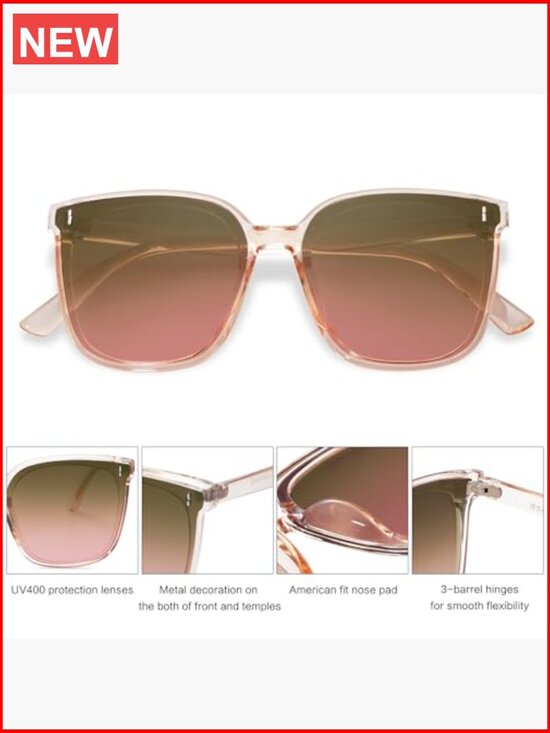 Vintage Style Square Sunglasses UV400 Protection main image 6